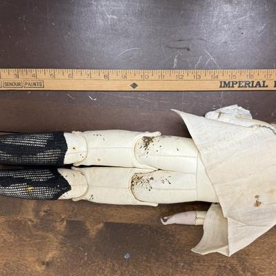 Antique Kittie Doll body missing head and one arm