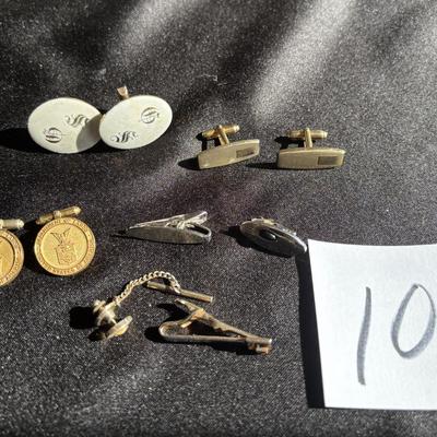 Cuff Links and Tie Tack Lot