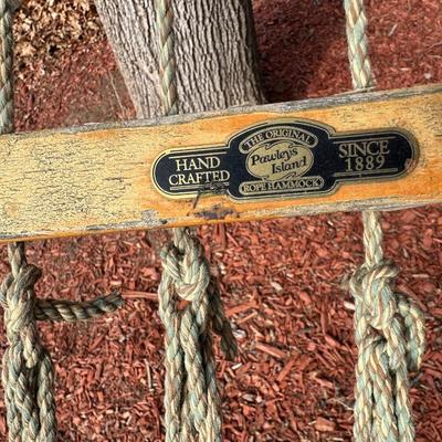 THE ORIGINAL PAWLEYS ISLAND HAND CRAFTED ROPE HAMMOCK