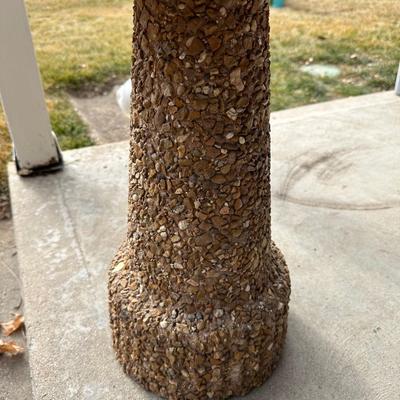BEAUTIFUL 2 PIECE CONCRETE AND STONE BIRD BATH