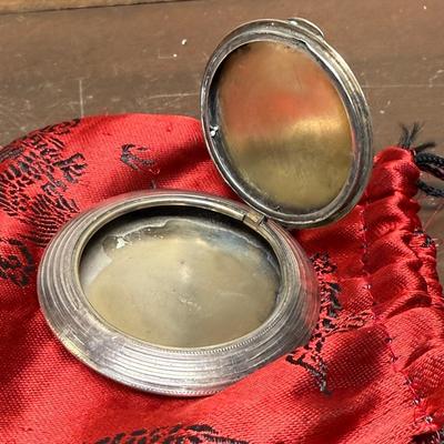 Vintage Silver Sterling Compact Pendant