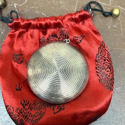 Vintage Silver Sterling Compact Pendant