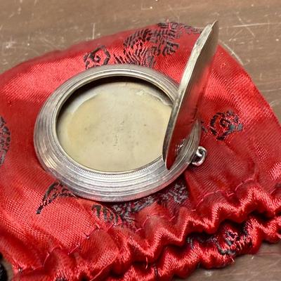 Vintage Silver Sterling Compact Pendant