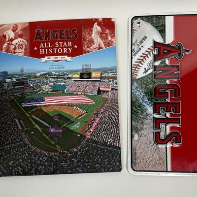 Angels Baseball All-Star History Book and License Plate