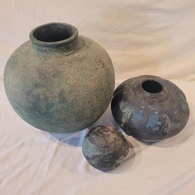 Trio of Earthenware Pottery (LR-EL)