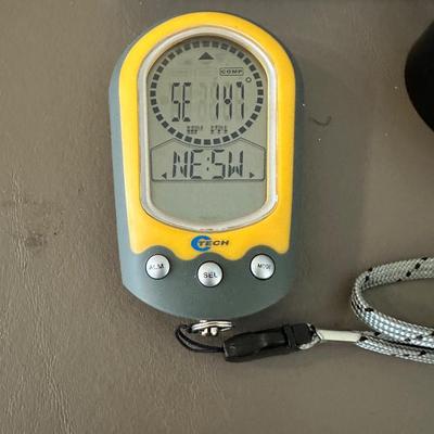 TURBOBLUE CAMCORDER TORCH, MAGNETIC SCULPTURES DESK ART AND C TECH OUTDOORSMAN DIGITAL COMPASS