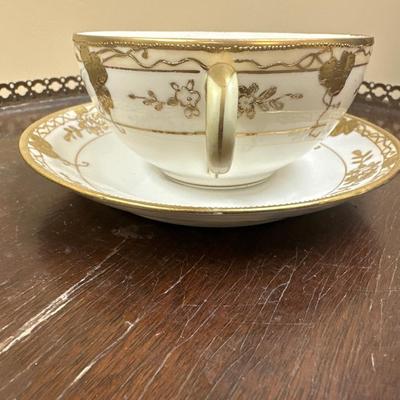 Hand painted Nippon Tea cup and saucer