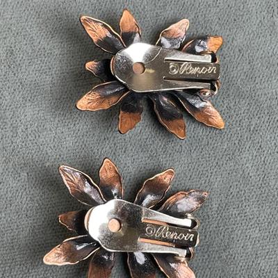 Renoir Signed Vintage Earrings