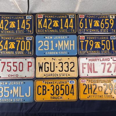 Vintage License Plates - 32 + Novelties