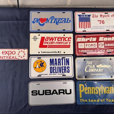 Vintage License Plates - 32 + Novelties