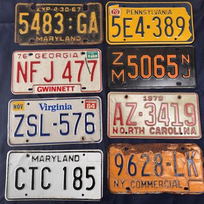 Vintage License Plates - 32 + Novelties