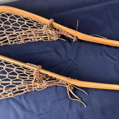 Vintage Patterson Tuscarora Indian Nation Wooden Lacrosse Sticks