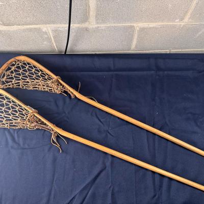Vintage Patterson Tuscarora Indian Nation Wooden Lacrosse Sticks