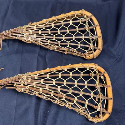 Vintage Patterson Tuscarora Indian Nation Wooden Lacrosse Sticks