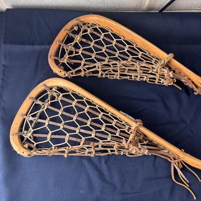 Vintage Patterson Tuscarora Indian Nation Wooden Lacrosse Sticks