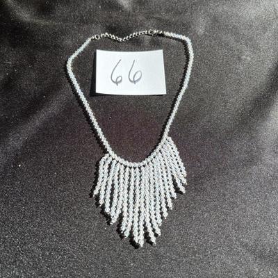 White Bead Necklace