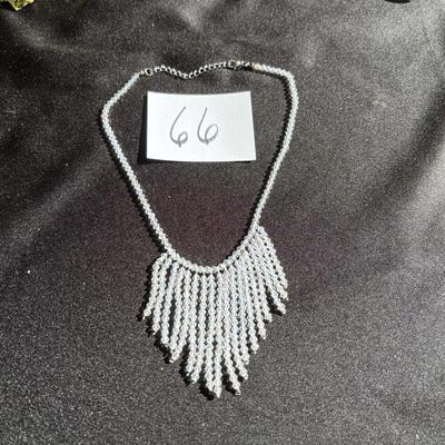 White Bead Necklace