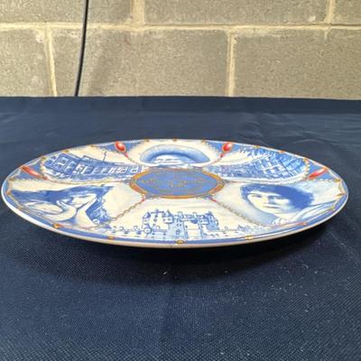 Sutherland England Bone China 8" Plate Queen Elizabeth Mother 100th Birthday