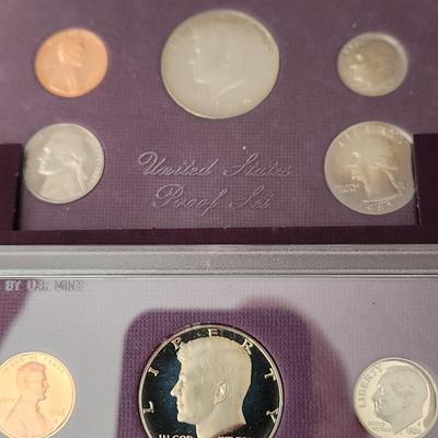 9 sets of United States Mint Proof Sets 1984,85,86,87,88,89,91,92,93
