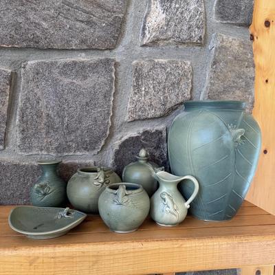 Matte Green Frog and Lizard Pottery (DR-DZ)