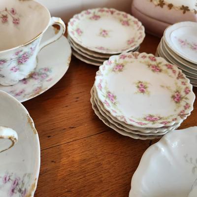 Large Lot Of China Theodore Haviland Limoges Cups Saucers , MF& Co. Elite France, Z.S. & Co Bavaria