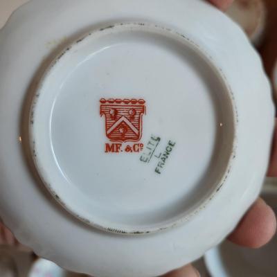 Large Lot Of China Theodore Haviland Limoges Cups Saucers , MF& Co. Elite France, Z.S. & Co Bavaria