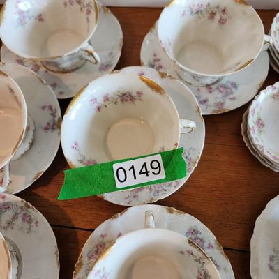 Large Lot Of China Theodore Haviland Limoges Cups Saucers , MF& Co. Elite France, Z.S. & Co Bavaria