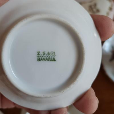 Large Lot Of China Theodore Haviland Limoges Cups Saucers , MF& Co. Elite France, Z.S. & Co Bavaria