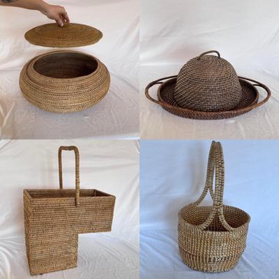 Stair Step Basket, Lidded Basket, and More (DR-DZ)