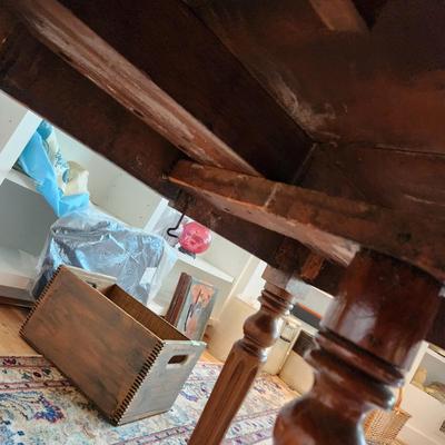 Vintage Dropleaf Table 51x41 28X41 w Leaves down