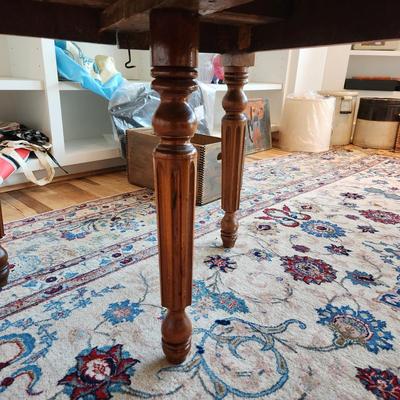 Vintage Dropleaf Table 51x41 28X41 w Leaves down