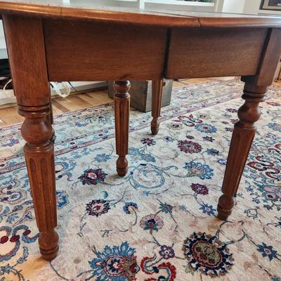 Vintage Dropleaf Table 51x41 28X41 w Leaves down