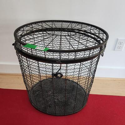 Wire Oval Hamper 20x15x23H