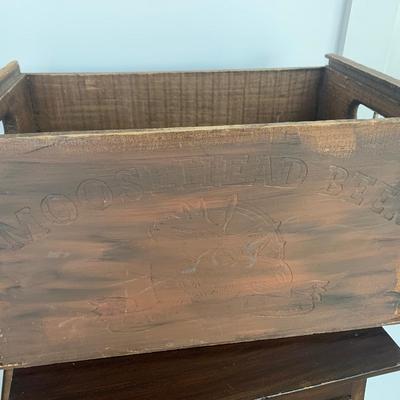 Moosehead Wood Beer Crate