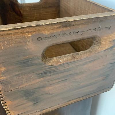 Moosehead Wood Beer Crate
