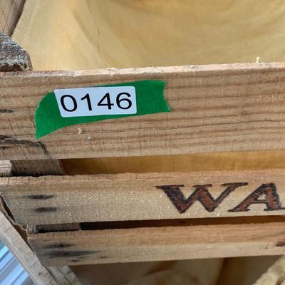 3 Wood Crates Home Decor