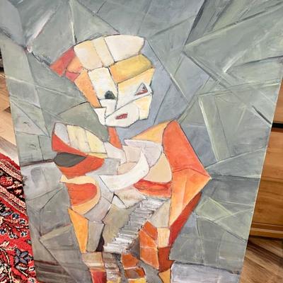 Large Abstract Art Oil on Canvas