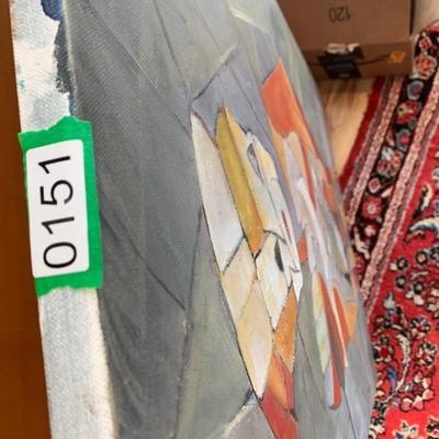 Large Abstract Art Oil on Canvas