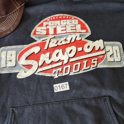 Grizzly Trucker Hat & 1920 Forged Steel Team Snap-on Hoodie Large