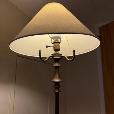 Brass Three Way Floor Lamp (GB-BM)