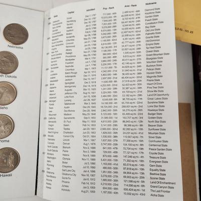 50 US States Quarters Set in Booklet