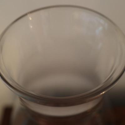 Pair of Candlesticks with 18" Glass Hurricane Shades