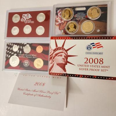 2008 United States Mint Silver Proof Set COA