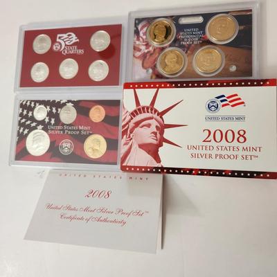 2008 United States Mint Silver Proof Set COA