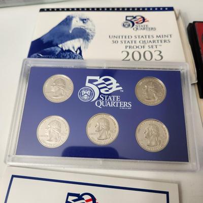 Lot of United States Mint Proof Sets 1976, 1983, 2003, 2 of 2007, 2008