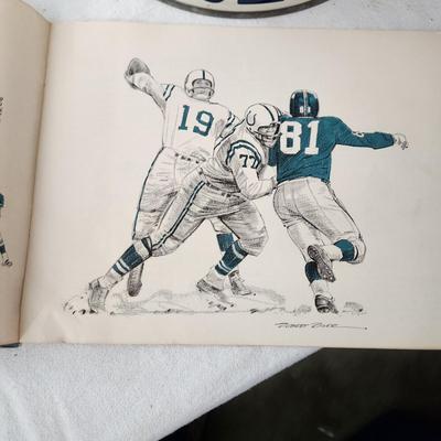 Baltimore Colts Trash Can & Booklet The best Football Game Ever