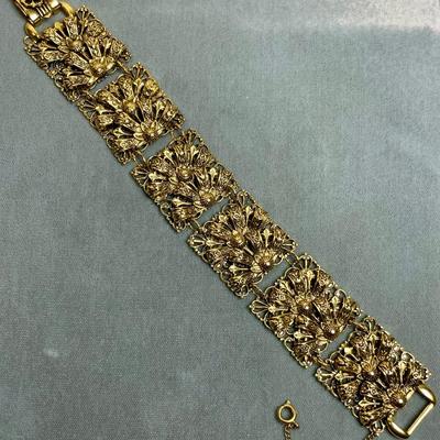 Vintage Filigree link Bracelet