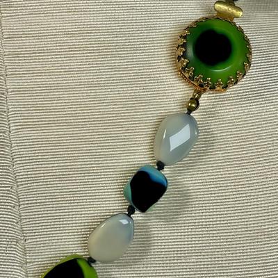 Vintage Austrian Glass beaded Necklace and Earring set
