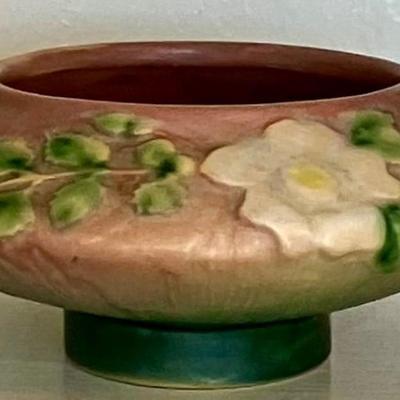 Vintage Roseville Pottery Double Handled Bowl 1940's