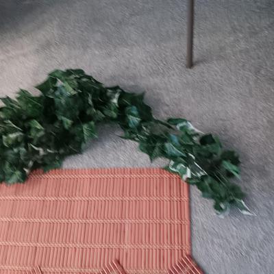 71" REED TABLE RUNNER WITH 8 MATCHING PLACEMATS PLUS 2 FAUX GREENERY VINES